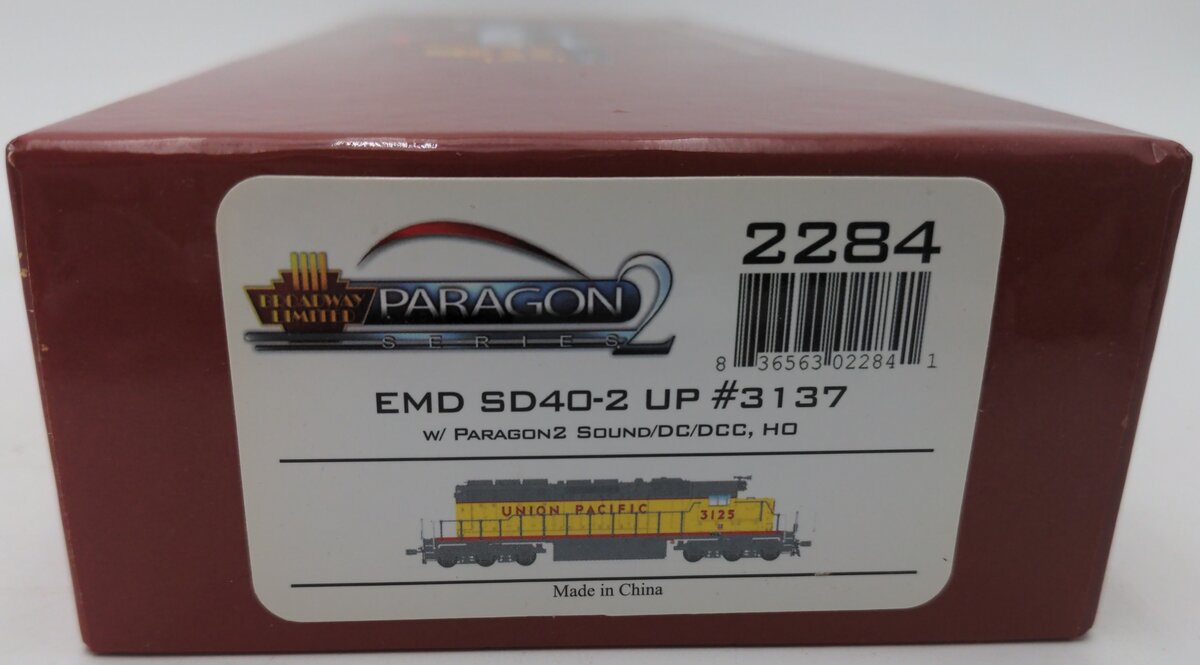 Broadway Limited 2284 HO Union Pacific EMD SD40-2 Paragon2™ #3137 EX/Box