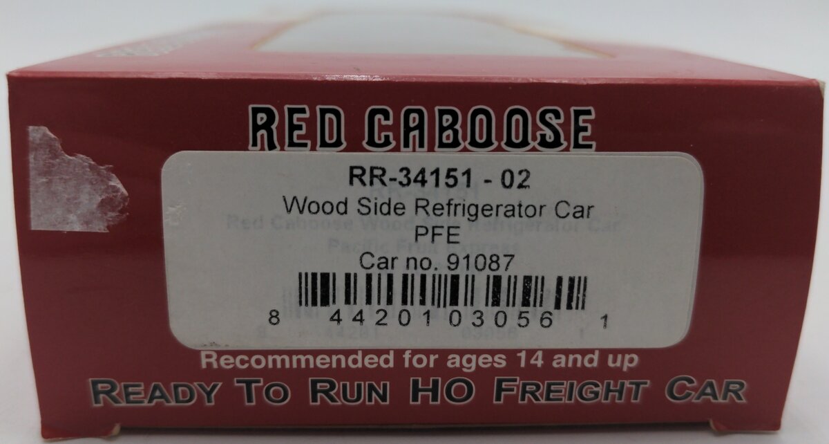 Red Caboose RR34151-2 HO Scale Pacific Fruit Express Reefer Car #95839 EX/Box