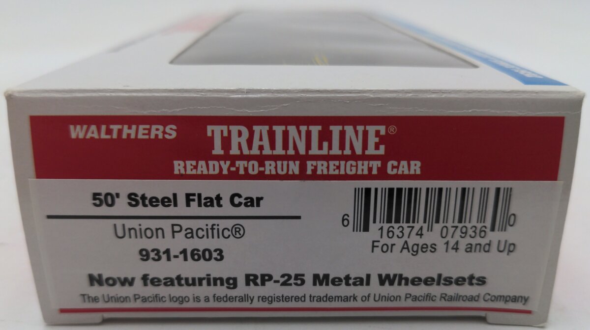 Walthers 931-1603 HO Union Pacific Flatcar #58801 EX/Box