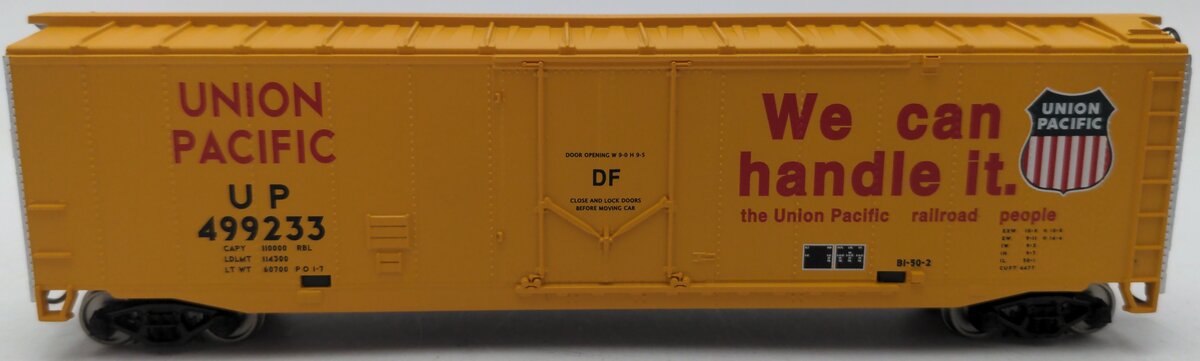 Walthers 931-1672 HO Union Pacific 50' Plug-Door Boxcar #499233 - Ready To Run EX/Box
