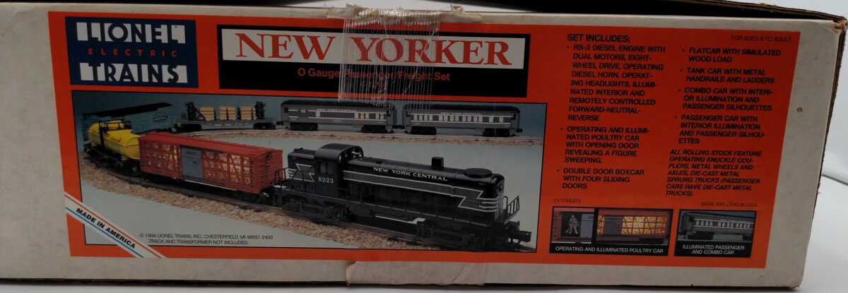 Lionel 6-11744 O Gauge New York Central Passenger/Freight Train Set EX/Box