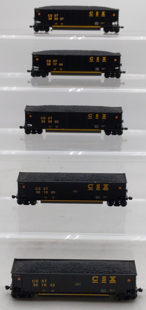 Athearn 93070 HO Scale CSX Bethgon Coalporter (Set Of 5) VG