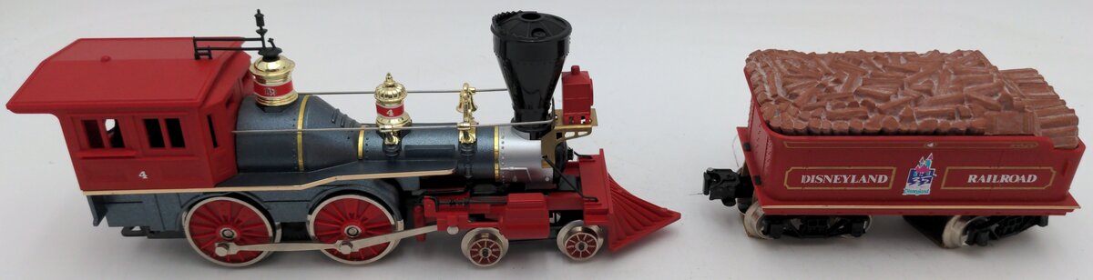 Lionel 6-18008 Disneyland 4-4-0 Steam Locomotive & Tender #4 w/Display Case EX/Box