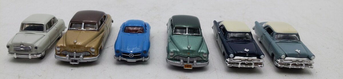 Classic Metal Works & Other Assorted HO Scale Diecast Cars [6] LN
