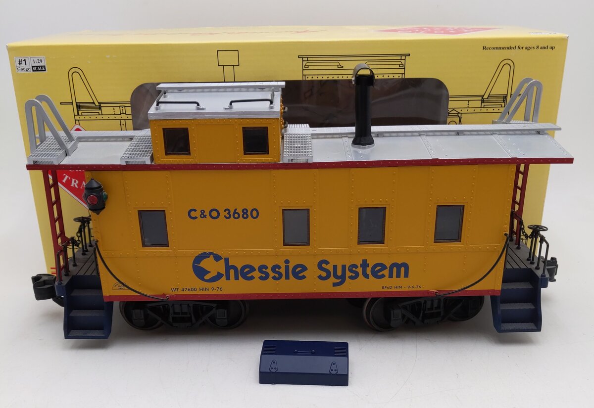 Aristo-Craft 42130 Chessie System Long Caboose #3680 VG/Box