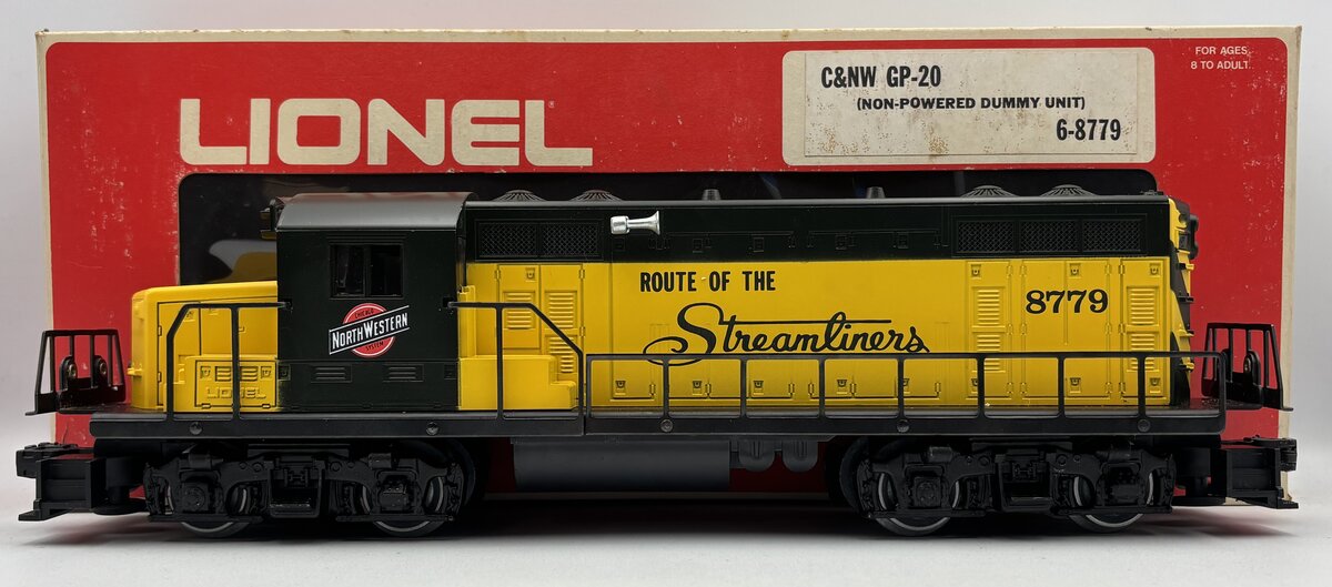 Lionel 6-8779 O Gauge Chicago and Northwestern GP-20 Dummy Diesel Locomotive EX/Box