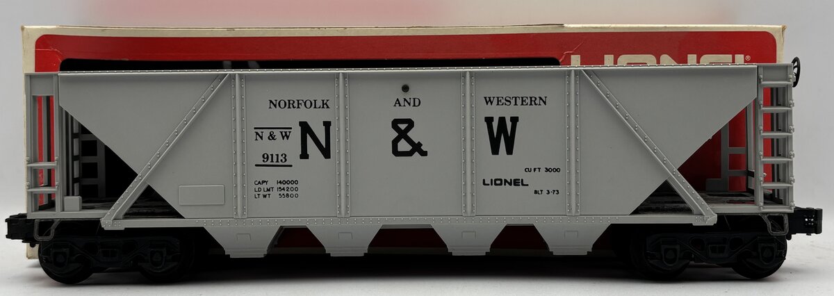 Lionel 6-9113 O Gauge Norfolk and Western Hopper EX/Box