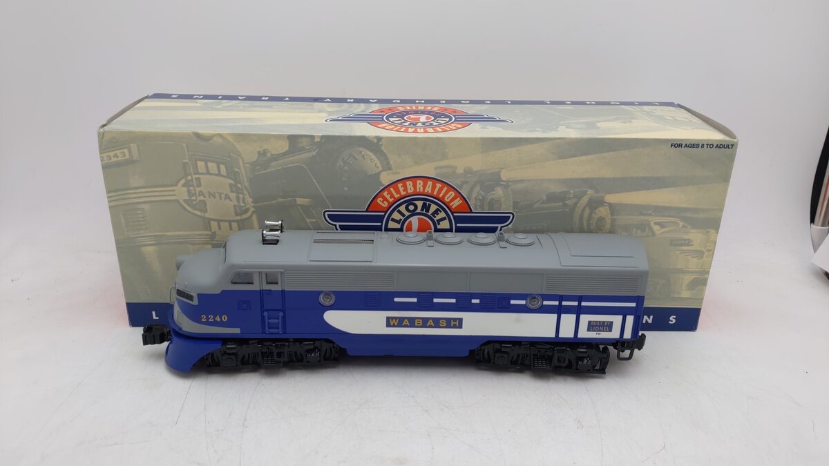 Lionel 6-14582 O Gauge Wabash F-3 Powered A Unit Diesel Locomotive #2240 EX/Box