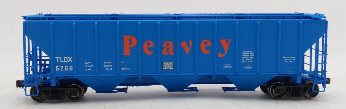 Proto 2000 21532 HO Scale Peavy PS-2CD High Side Covered Hopper #6266 EX