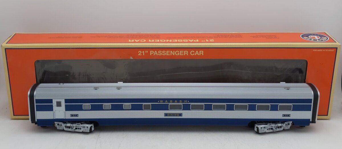 Lionel 6-82884 O Wabash Bluebird 21 Diner Passenger Car EX/Box