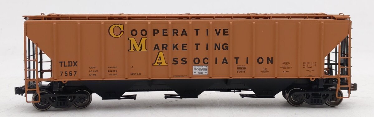 Proto 2000 21423 HO Scale CO-OP 4427 PS-2CD High Side Covered Hopper #7567 EX