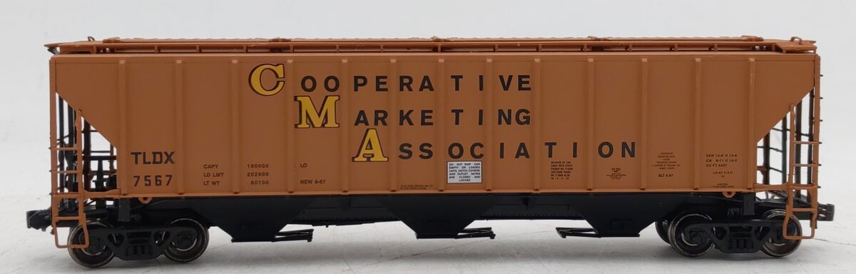 Proto 2000 21423 HO Scale CO-OP 4427 PS-2CD High Side Covered Hopper #7567 EX