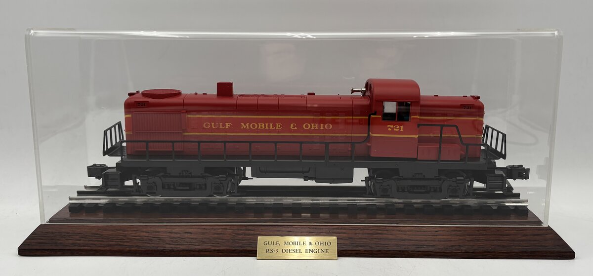 Lionel 6-18554 O Gauge GM&O RS-3 Diesel Locomotive #721 with Display Case EX/Box