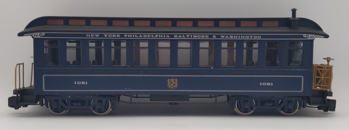 Bachmann 1051 G New York Philadelphia Baltimore & Washington Passenger Car EX