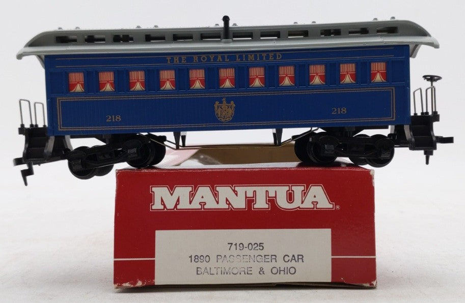 Mantua 719-025 HO Scale Baltimore & Ohio 1890 Passenger Car LN/Box