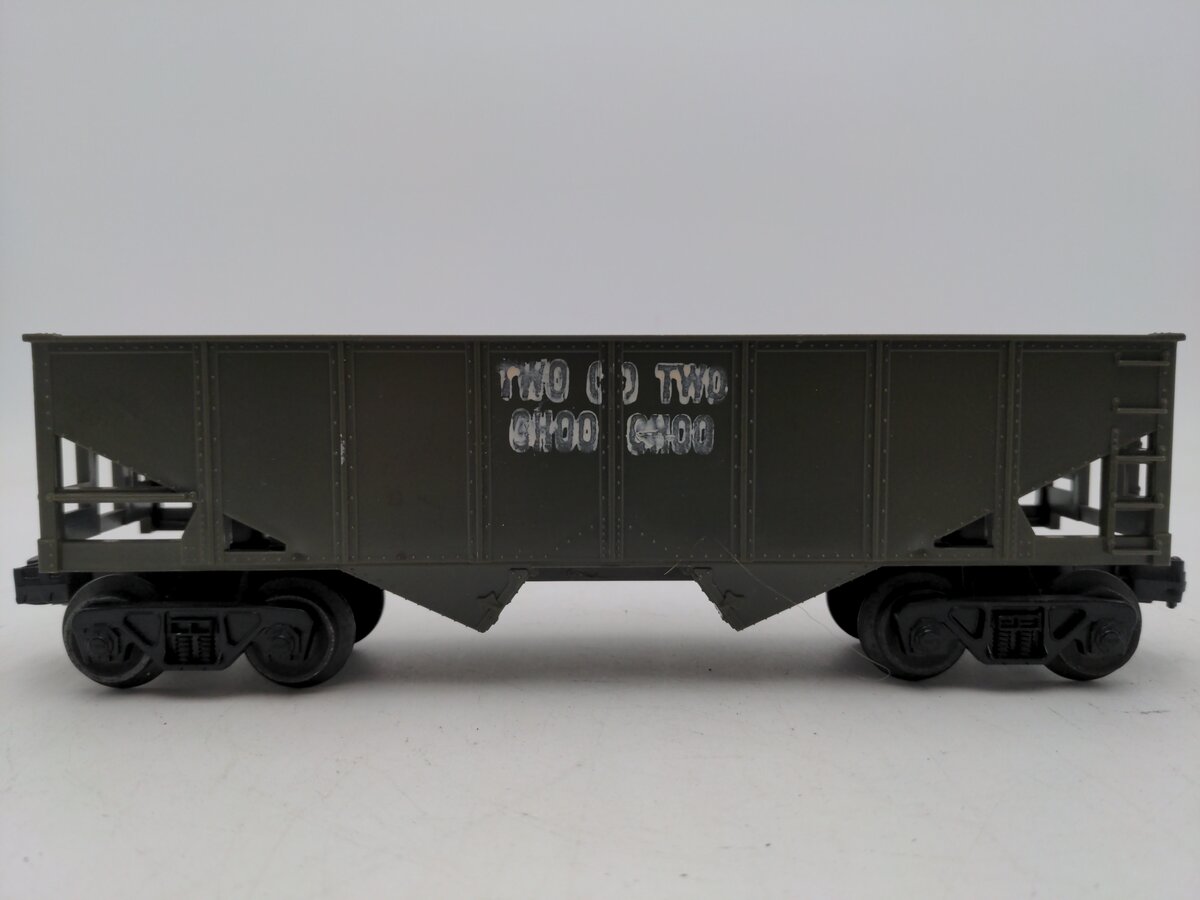 Lionel 6176-100 Vintage O Custom Olive Drab Hopper VG
