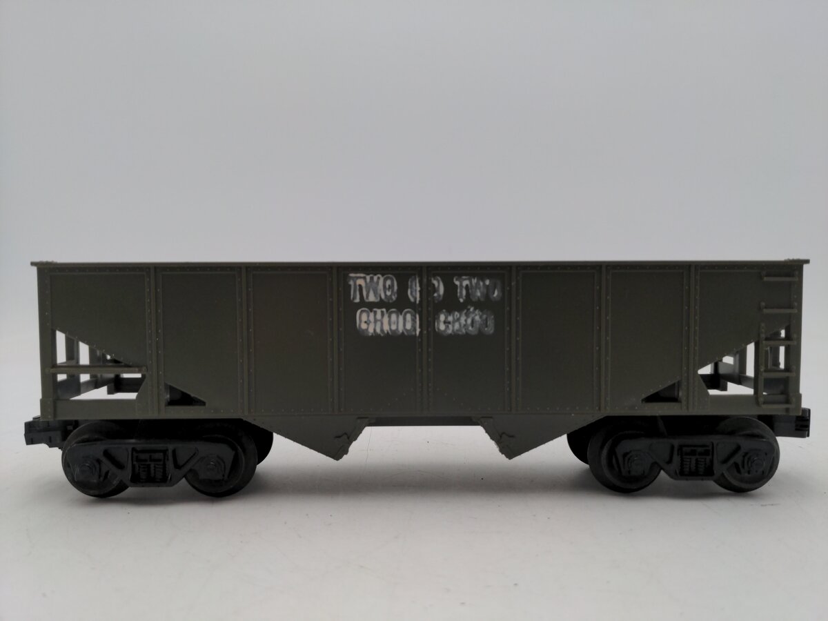 Lionel 6176-100 Vintage O Custom Olive Drab Hopper VG
