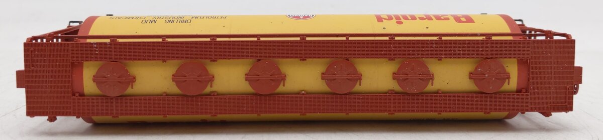 Atlas 1970-1 HO Scale Baroid BDNX ACF 3-Bay Cylindrical Hopper #100 EX