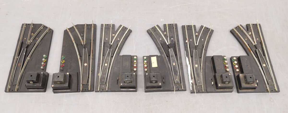 American Flyer Vintage S LH & RH Remote Control Track Switches: 720, 720A [3] VG