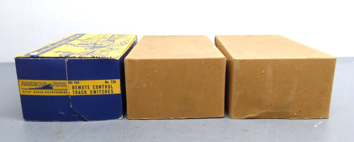 American Flyer Vintage S LH & RH Remote Control Track Switches: 720, 720A [3] VG