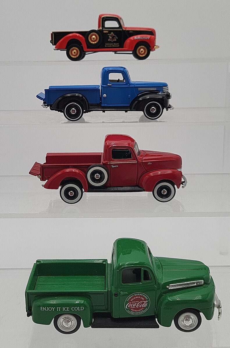 Matchbox & Other 1:43 Diecast Truck Assortment: YTC01-M, YTC03-M, YVT05 [4] EX
