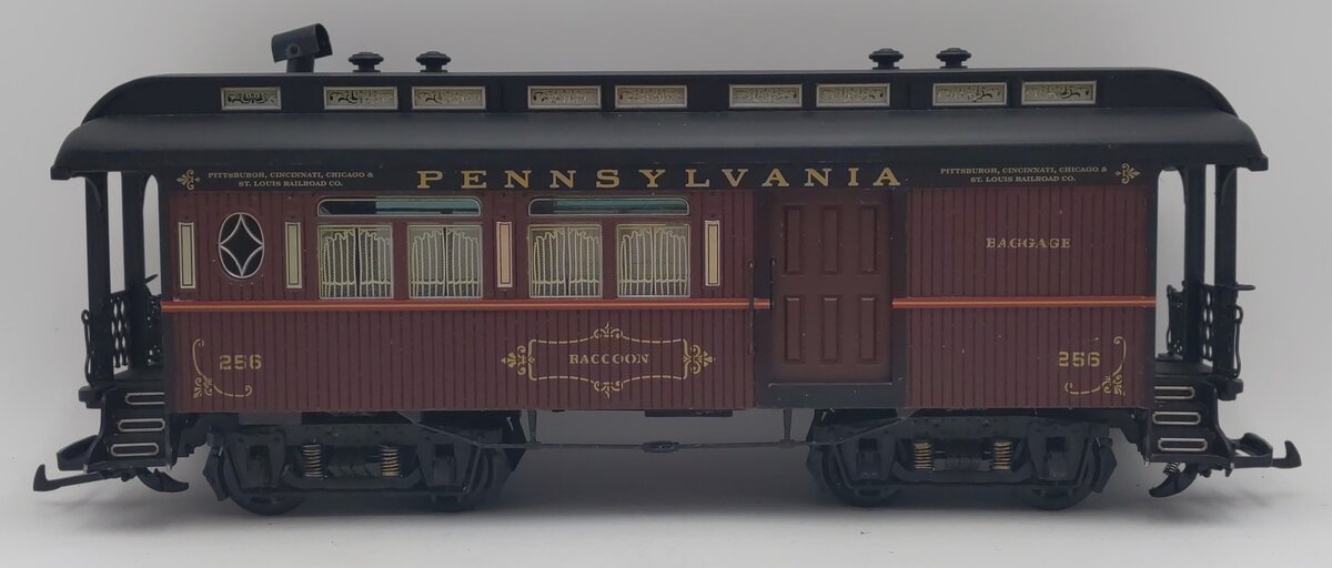 Aristo-Craft 28101 G Scale Pennsylvania "Racoon" Combine Car #256 VG