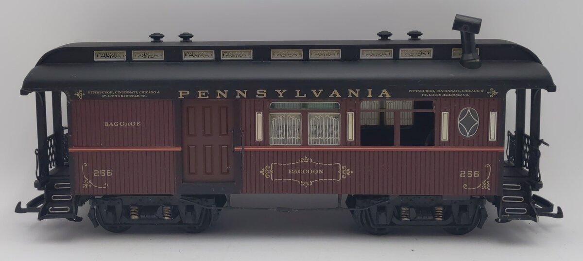 Aristo-Craft 28101 G Scale Pennsylvania "Racoon" Combine Car #256 VG