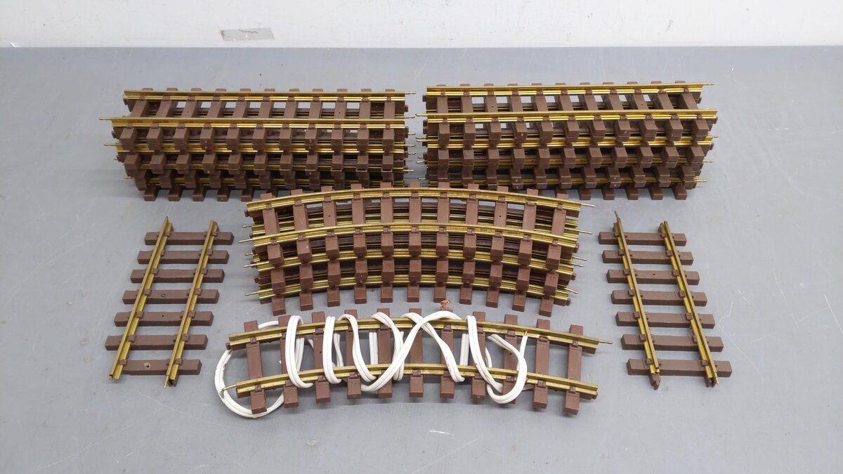 Lionel Assorted G Scale Brass Straight & Curved Track [25] EX