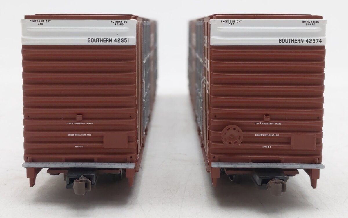 Walthers 932-235311 HO SOU Gold Line PS 86' Hi-Cube 8-Door Boxcar (Set of 2) EX