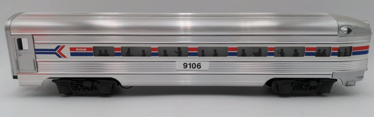 Lionel 6-19106 O Gauge Amtrak Aluminum Observation Passenger Car #9106 EX/Box