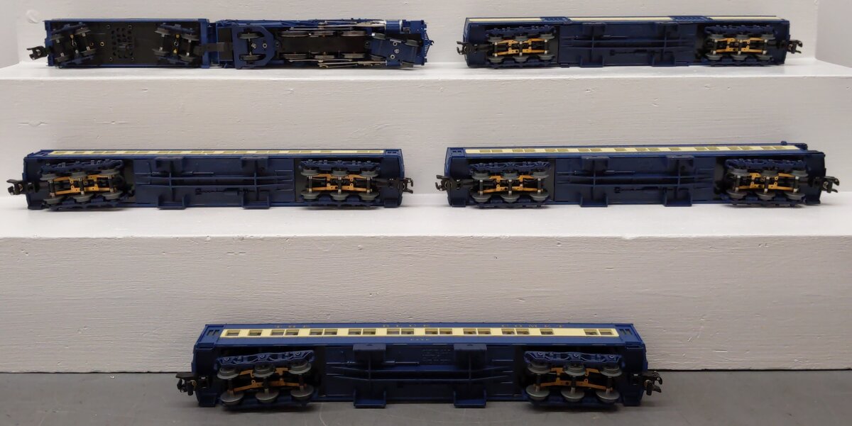 American Flyer 6-49617 CNJ Blue Comet Legacy Premium S Gauge Steam Train Set LN/Box
