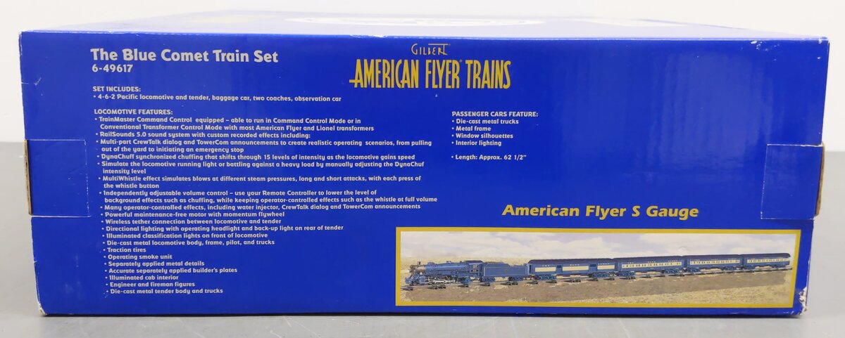 American Flyer 6-49617 CNJ Blue Comet Legacy Premium S Gauge Steam Train Set LN/Box