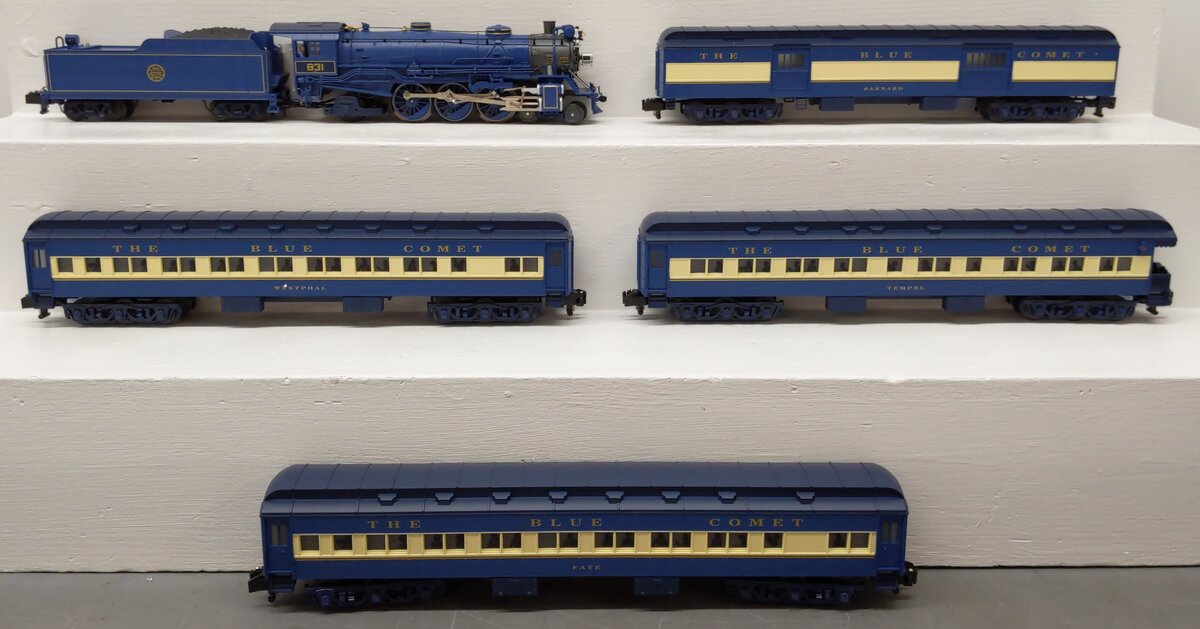 American Flyer 6-49617 CNJ Blue Comet Legacy Premium S Gauge Steam Train Set LN/Box