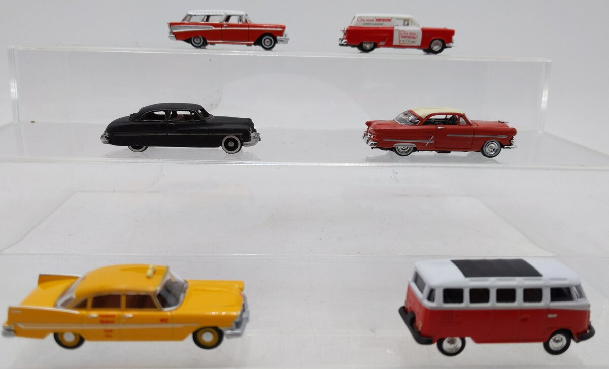 Classic Metal Works & Other Assorted HO Scale Die-Cast Cars [6] LN