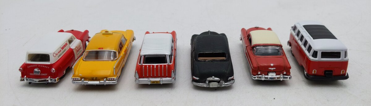 Classic Metal Works & Other Assorted HO Scale Die-Cast Cars [6] LN
