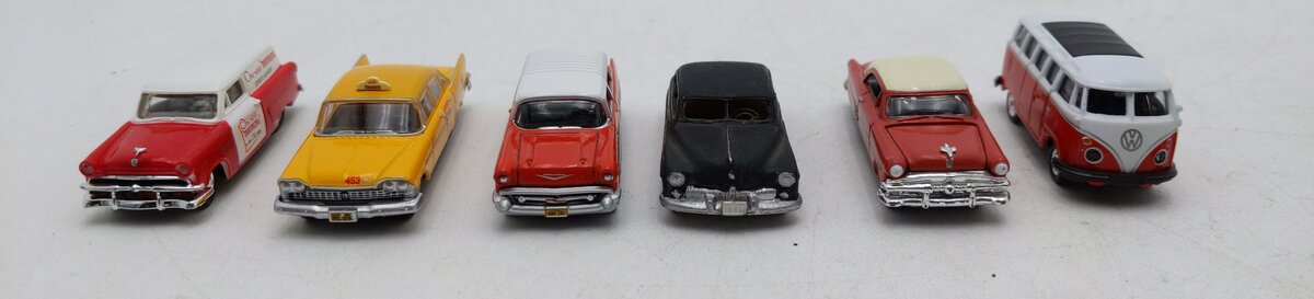 Classic Metal Works & Other Assorted HO Scale Die-Cast Cars [6] LN