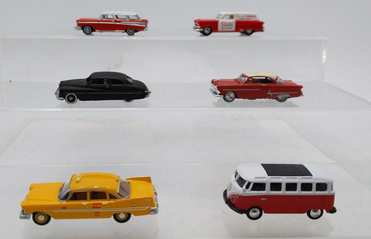 Classic Metal Works & Other Assorted HO Scale Die-Cast Cars [6] LN