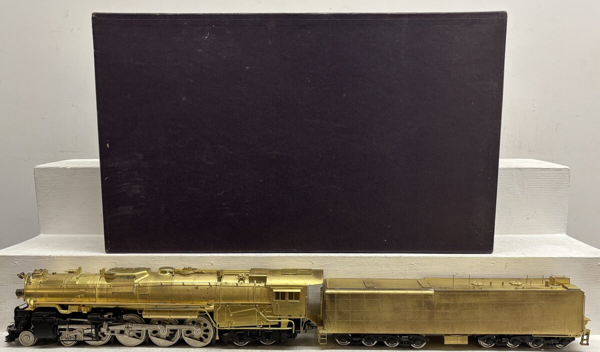 KTM Scale Models O 2-Rail BRASS SF 4-8-4 Steam Locomotive & Tender - Unpainted/Box
