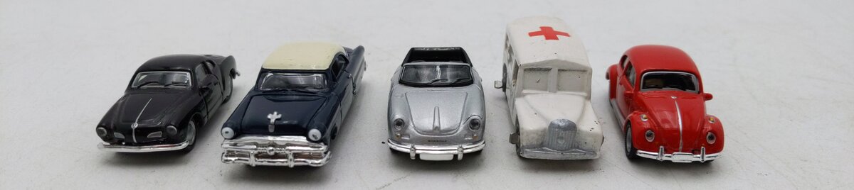Classic Metal Works & Other Assorted HO Scale Diecast Cars [5] LN