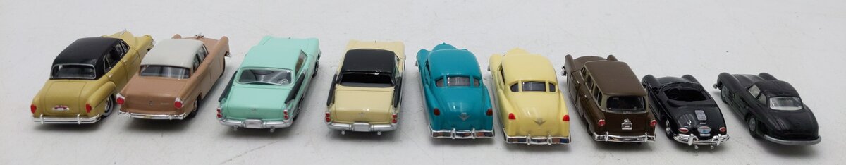Classic Metal Works & Other Assorted HO Scale Cars [9] LN