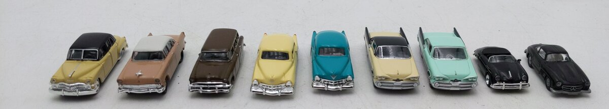 Classic Metal Works & Other Assorted HO Scale Cars [9] LN