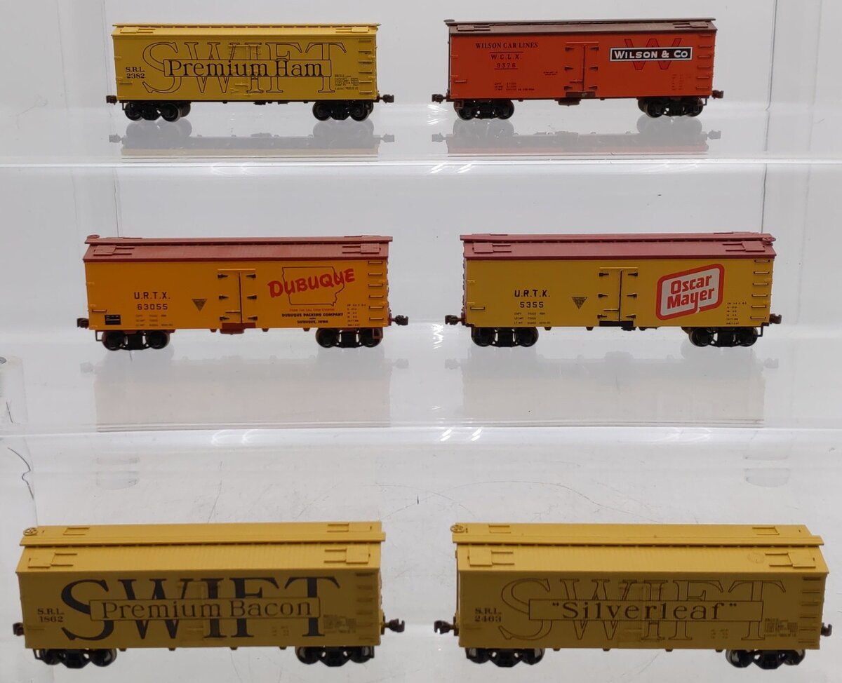 Roundhouse HO Scale Refrigerator Cars #9376, 63055, 5355, 1862, 2463, 2382 [6] VG