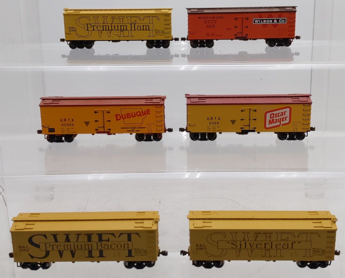Roundhouse HO Scale Refrigerator Cars #9376, 63055, 5355, 1862, 2463, 2382 [6] VG