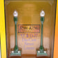 MTH O Gauge Assorted Green Lamp Posts: 580-1, 580-2 NIB