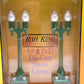 MTH O Gauge Assorted Green Lamp Posts: 580-1, 580-2 NIB