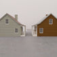 Lionel HO Scale Assorted Lighted Houses [2] EX