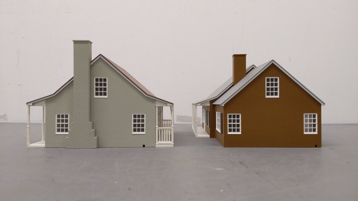 Lionel HO Scale Assorted Lighted Houses [2] EX