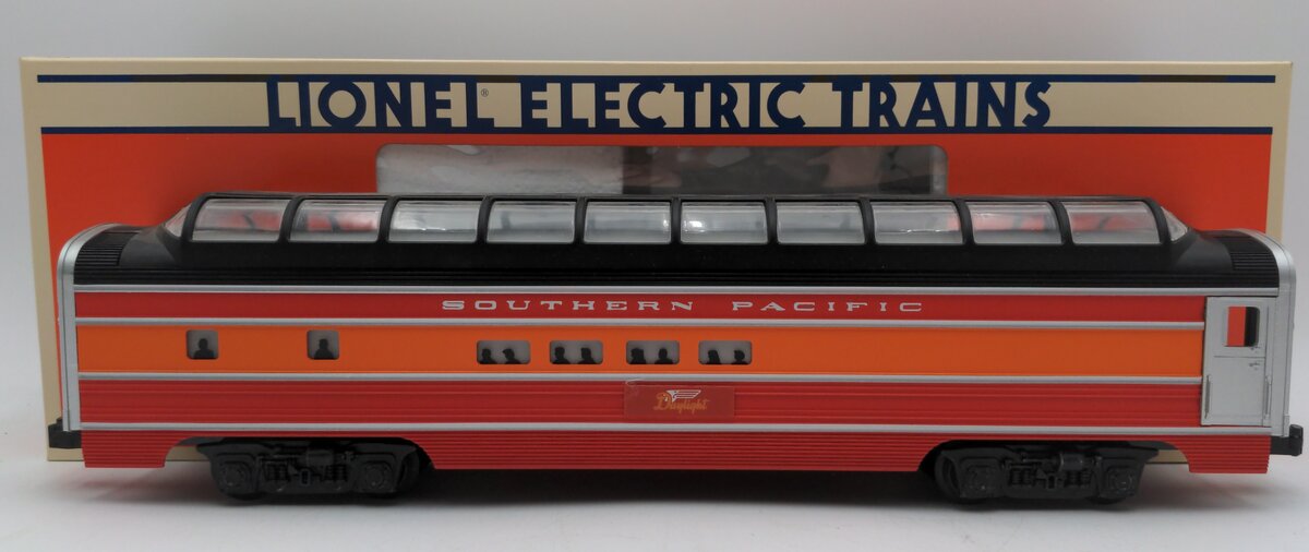 Lionel 6-19107 O Gauge Southern Pacific Daylight Full Vista Dome Passenger Car EX/Box