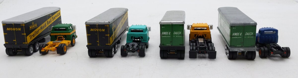 Penn Line HO Scale Assorted Trucks & Trailers [4] EX