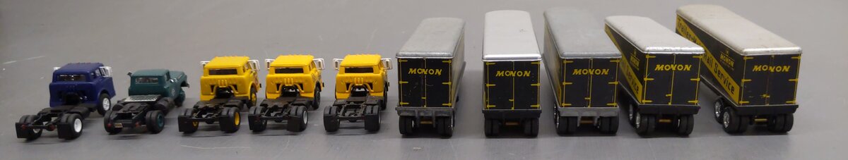 Penn Line HO Scale Assorted Trucks & Trailers [5] EX